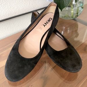 Black Suede DKNY flats